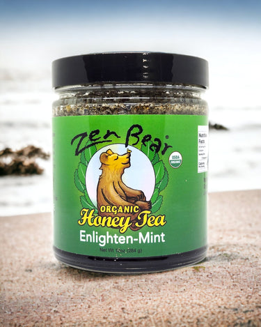 Organic Enlighten-Mint Honey Tea - Zenbear Honey Tea Organic Enlighten-Mint Honey Tea - Zenbear Honey Tea